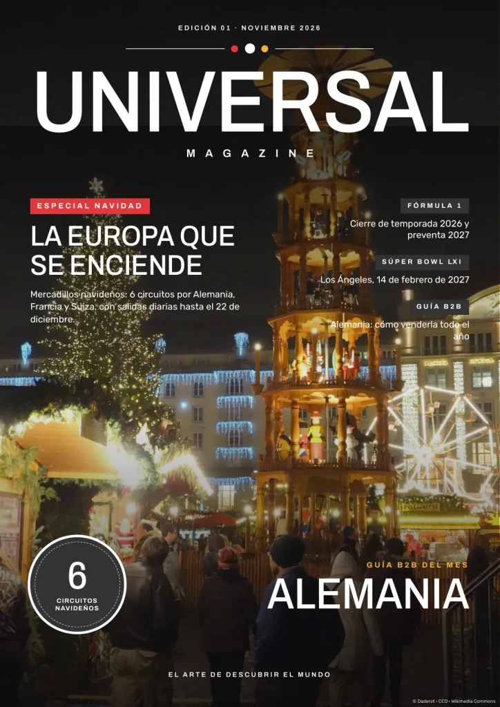 Portada de Universal Magazine · Noviembre 2026 · Versión 2